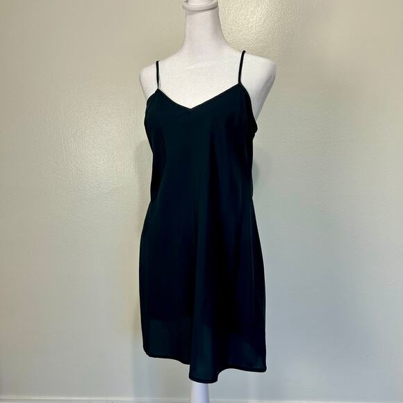 NWT Banana Republic Dress Navy Black Camo 2P Belt Sheer Flowy Long Sleeve Formal - Picture 7 of 13